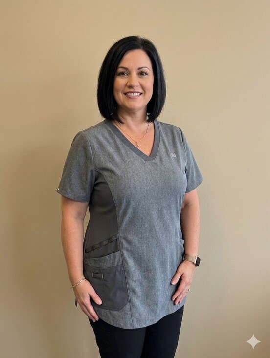 Hanes Tops - Hanes Comfort Fit Gray Scrub Top Hospital Vet Tech 3XL